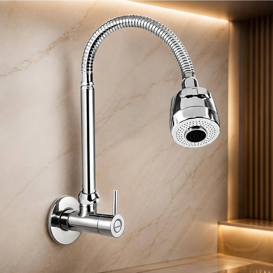 HOUZA Brass Kitchen Sink Tap Faucet with Pull Down Sprayer