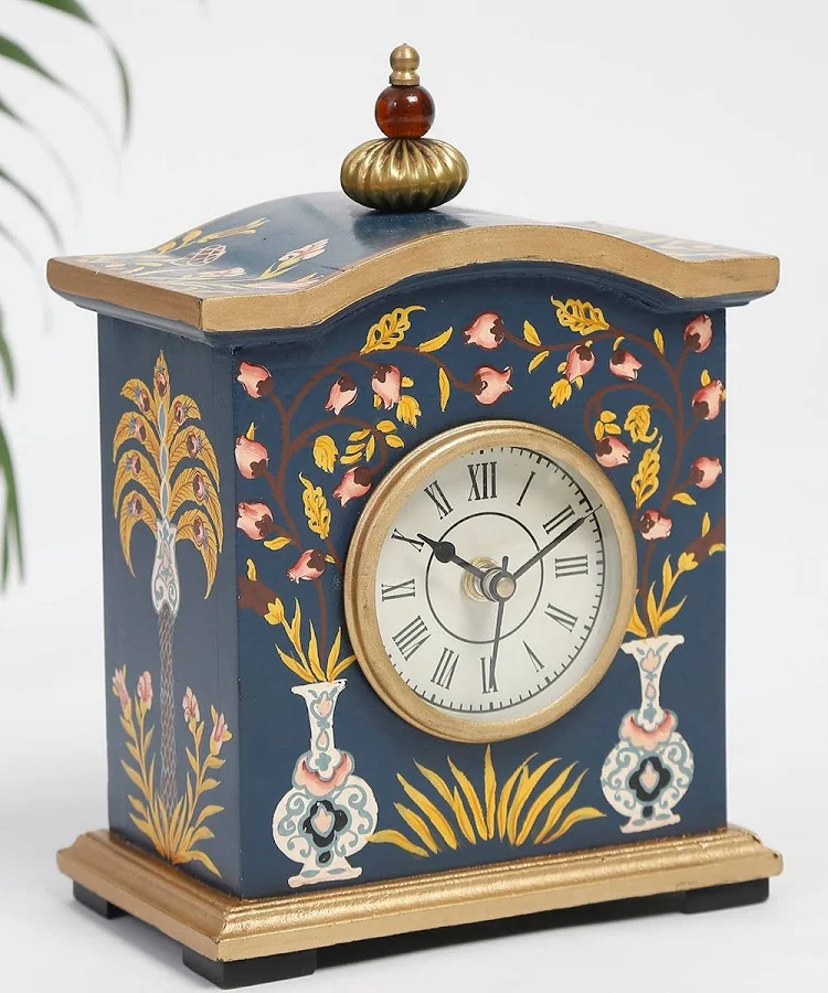 Fabindia Pashav Hand Painted Table Clock