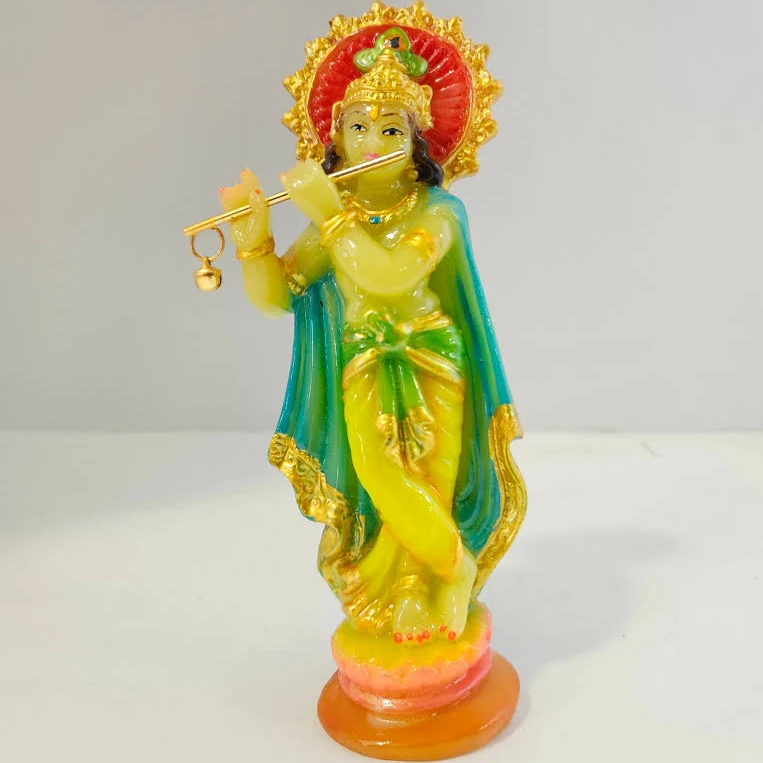 Radium Idol Lord Radha Krishna Glow in Night Idol Decorative Pooja Showpiece Gift Item