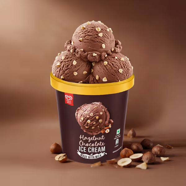kwality wall’s hazelnut chocolate ice cream