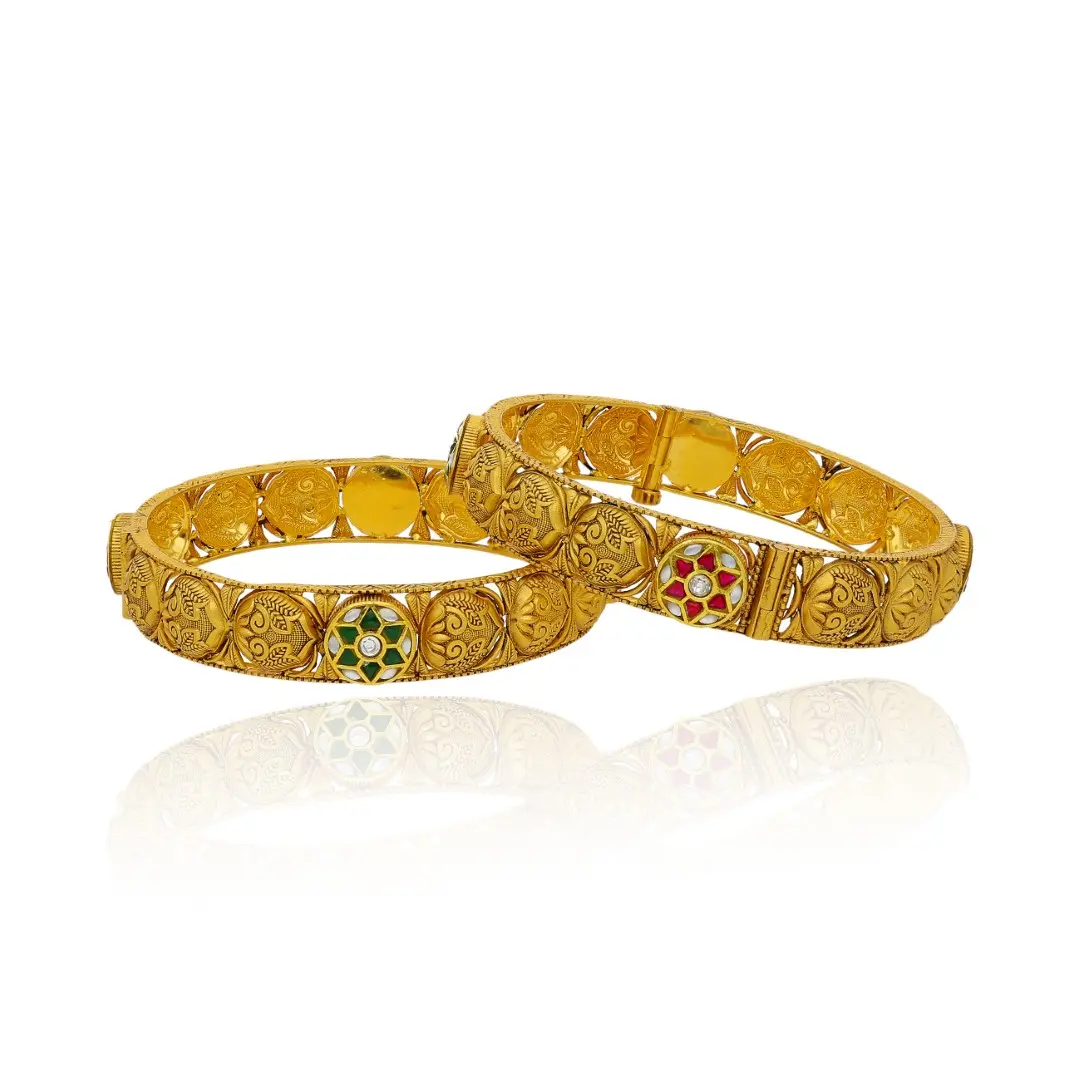 Vintage Glory Gold Bangles