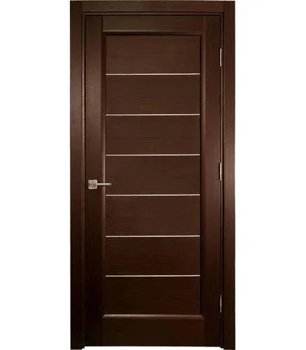 Satin Modern Design Membrane Wood Bathroom Door For Home