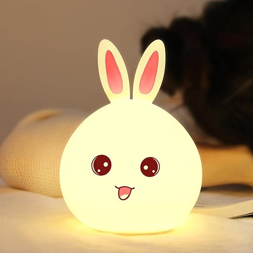 Bunny Rabbit Face Night Light, Adorable LED