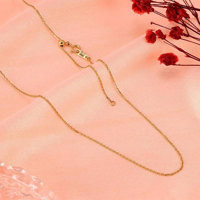 GRT Jewellers Versatile Adjustable Link 18KT Yellow Gold Chain