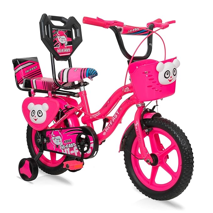 HI-Fast 14 inch Kids Cycle for Boys & Girls 2 to 5 Years with Back Seat
