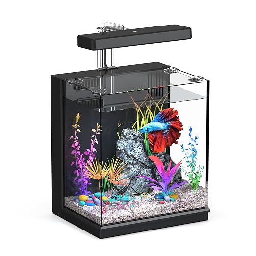 Betta Fish Tank, 2 Gallon All-in-One Aquarium Kit