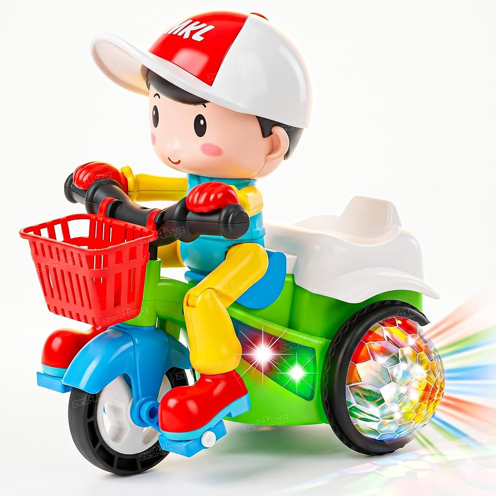 Toy with 4D Lights, Dancing Toy, Battery Operated Toy Plastic for Boys Girls – Multi Color