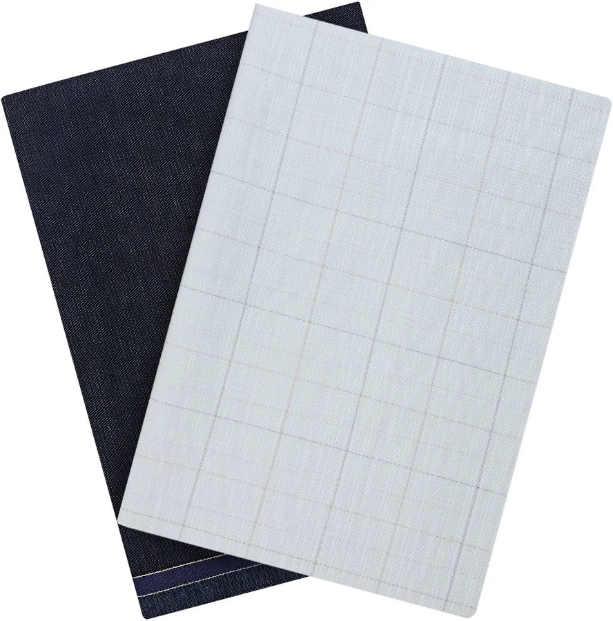 Unstitched PolyBlend Checks Shirt and Black Trouser Fabric Piece Set
