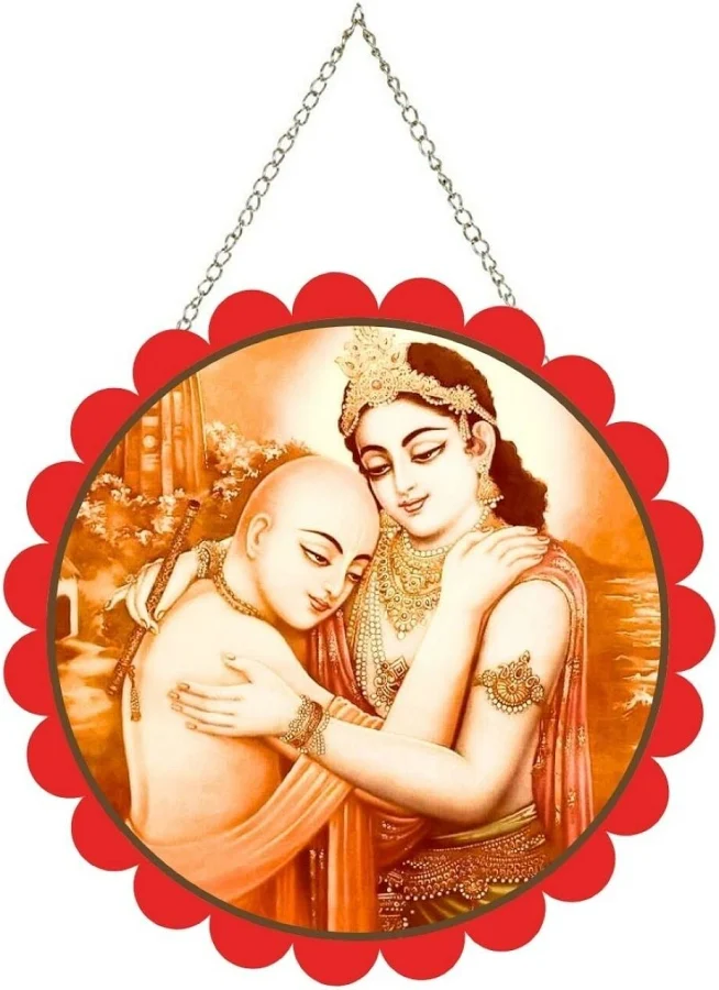 HTM Lord Krishna And Kuchela Wall Hanging Photo Frame