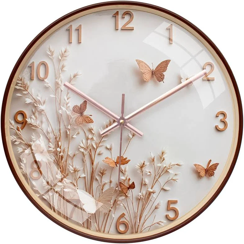 Rylan Wall Clock 12″ Silent Quartz Decorative Wall Clock