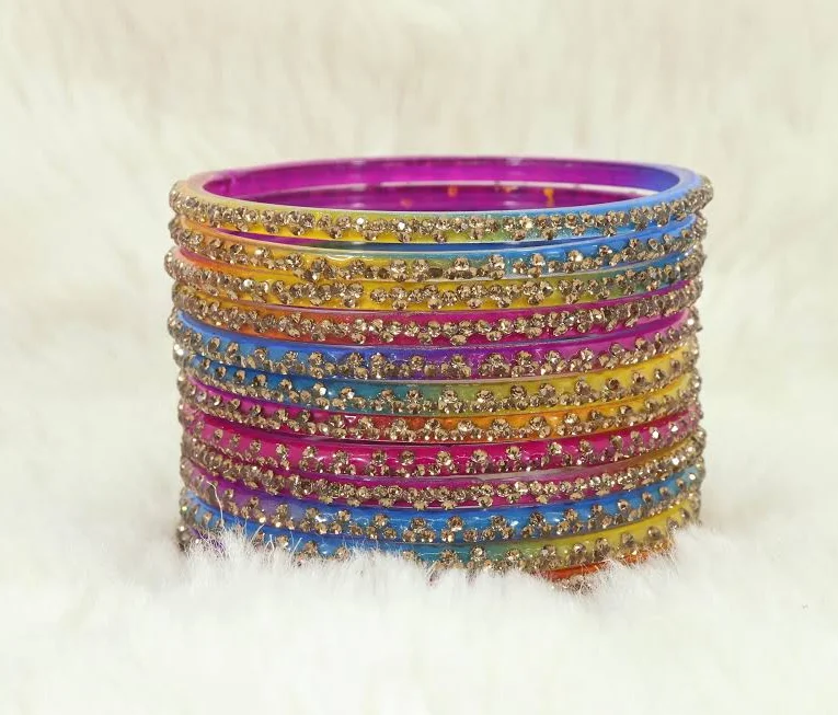 Glass Bangles Set