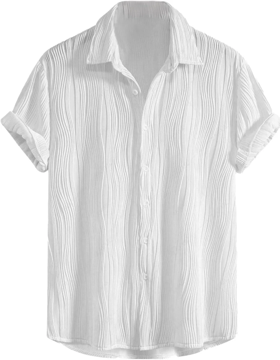 GRECIILOOKS Men Cotton Lycra Casual Shirt
