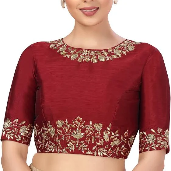 Women’s Silk Embroidered Blouse