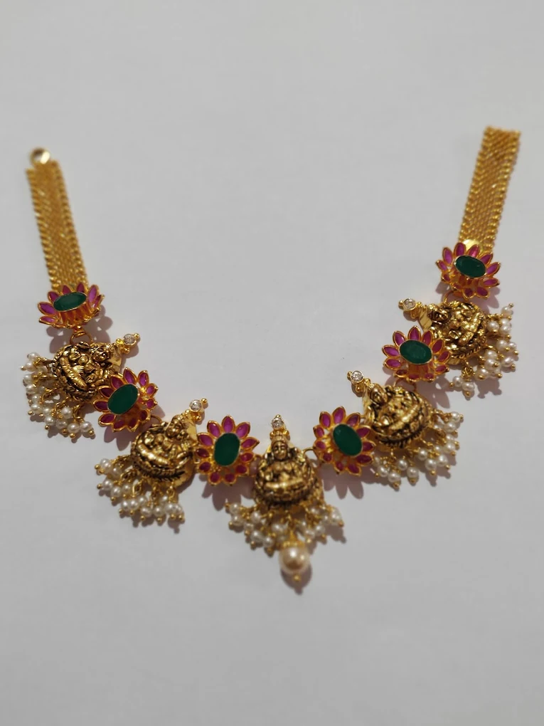 Lakshmi Temple Necklace