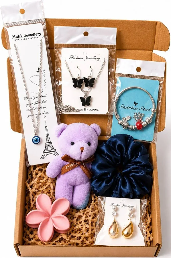 Women’s Luxury Gift Box Set with Teddy Bear