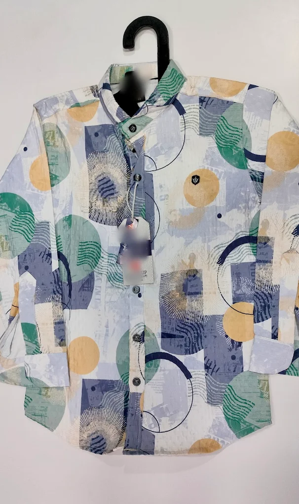 Men’s Abstract Printed Casual Shirt