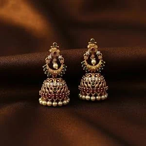 GVG PLATING Peacock Motifs Earrings for Women & Girls
