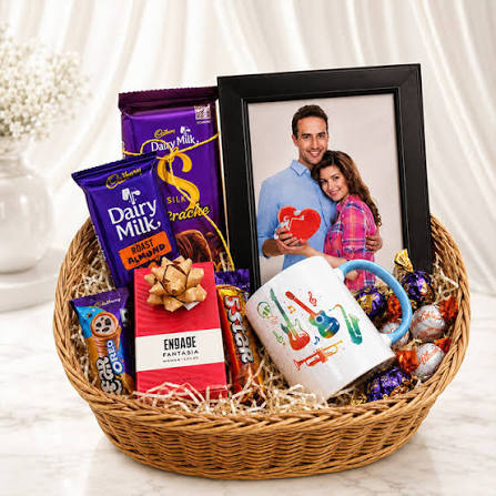 Special Gift Hamper For Birthday With Photo Frame Mug N Chocolates