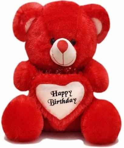 Gifteria Soft Teddy Bear with Happy Birthday Text